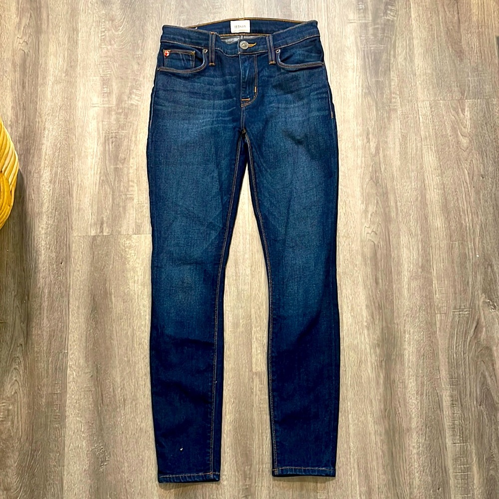 Hudson midrise Natalie super skinny ankle jeans 25